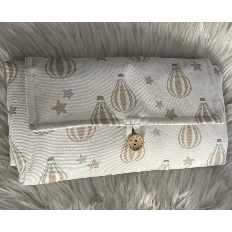 Babymat Tapis à Langer - Montgolfière Beige