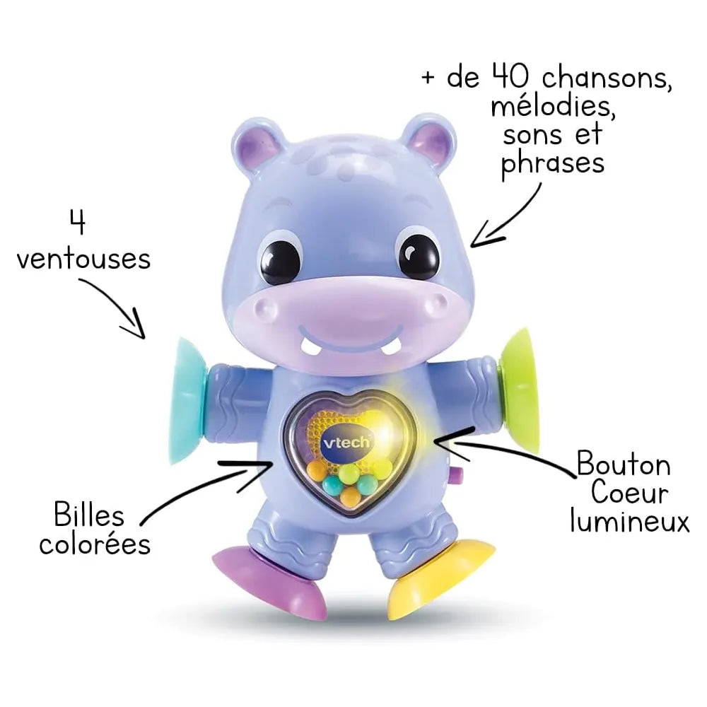 Vtech Jouet Interactif - Théo Mon Hippo Pirouette - 3M+