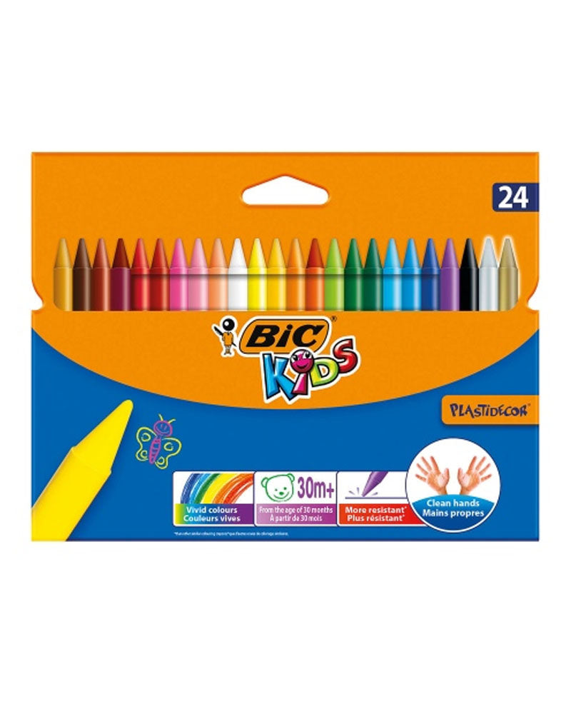 Lápices de Colores Bic Plasidecor niños - 24 lápices