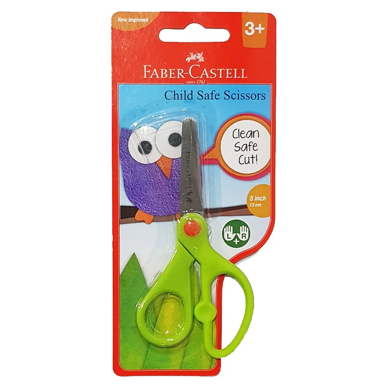 Tijeras Infantiles Faber-Castell Safe - Verde