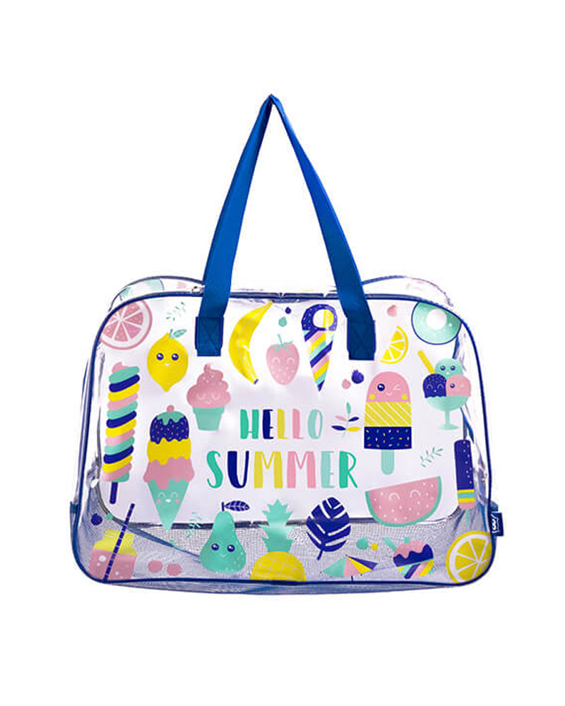 Eurekakids Sac de Plage - Bleu & Rose