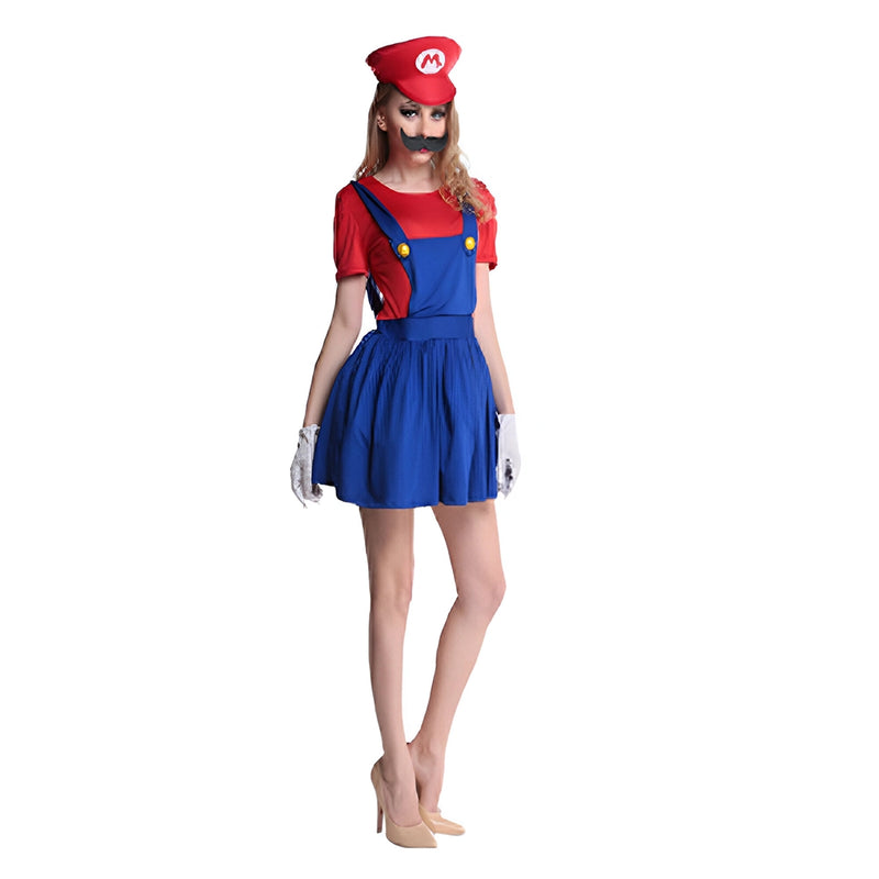 Disfraz de "Super Mario Girl" - Rojo