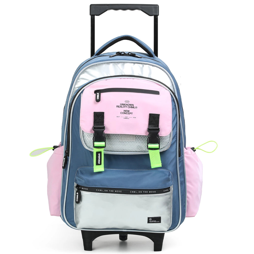 Sac à Dos à Roulettes Colorblock 48cm - Blue