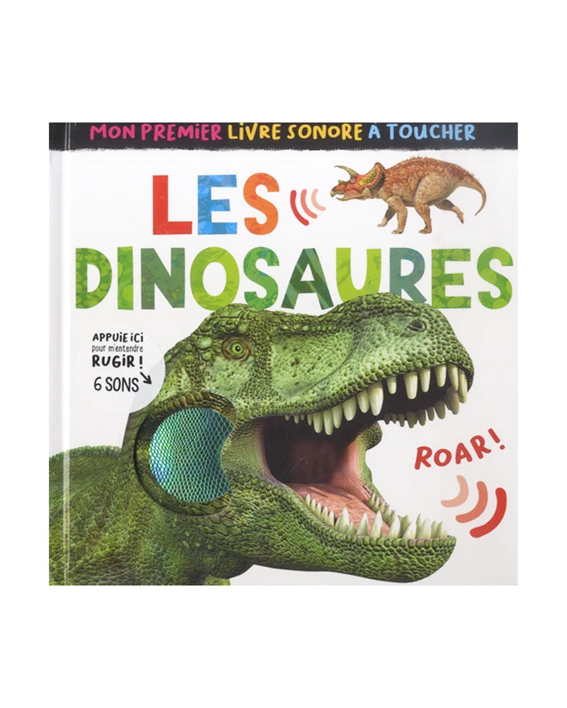 Mon premier livre sonore à toucher : les dinosaures