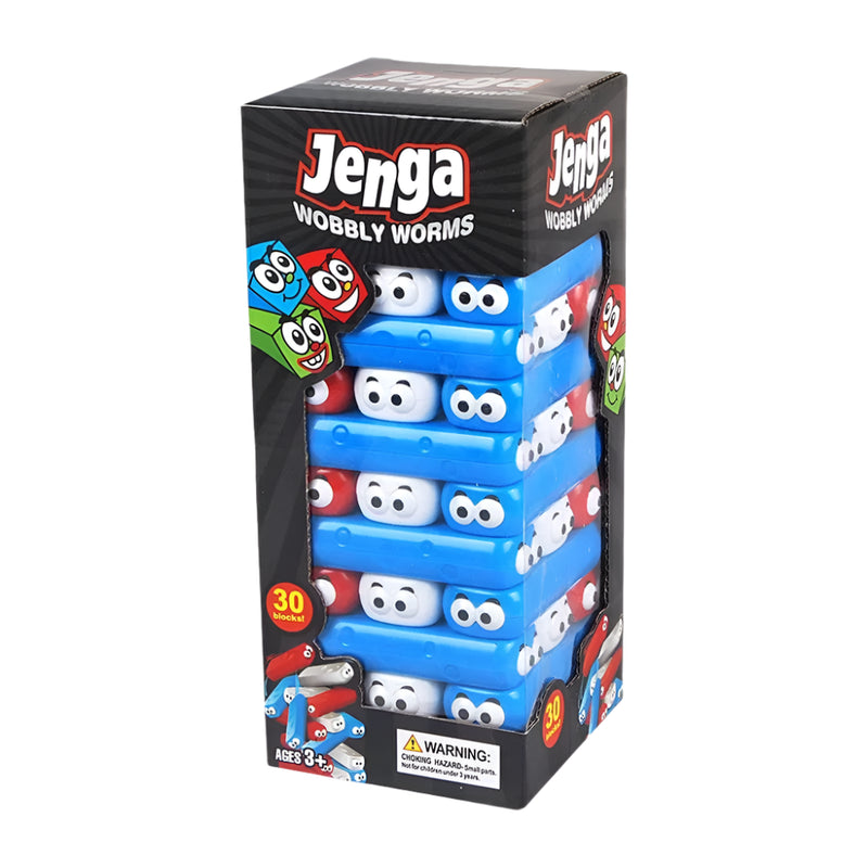 Jeu d'équilibre Jenga Wobble Worms 30 Pièces - 3A+