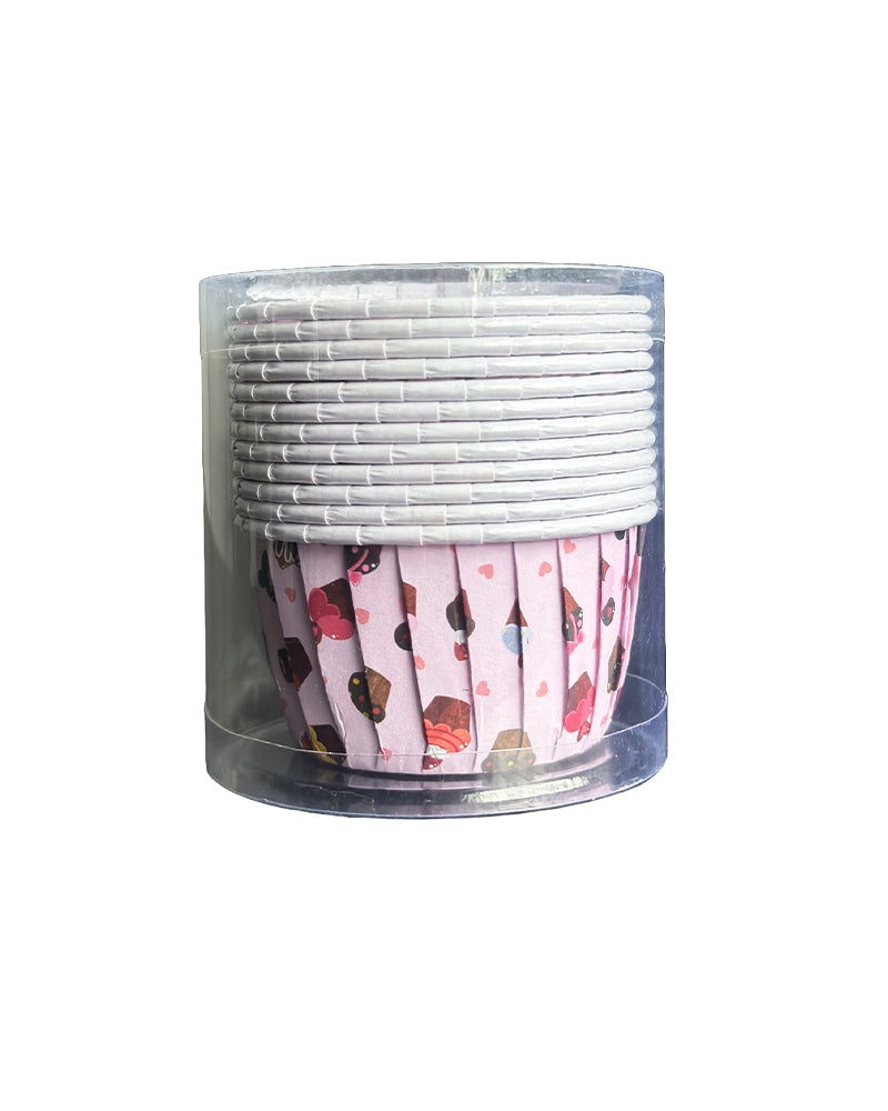 Molde de Papel para Cupcakes x12 - Pastel