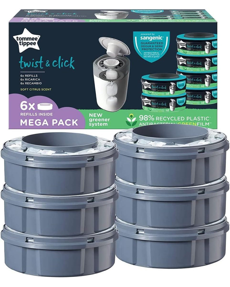 Paquete de 6 recambios Twist & Click de Tommee Tippee