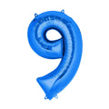 Ballon Chiffre 9 en Aluminium Bleu – 86cm