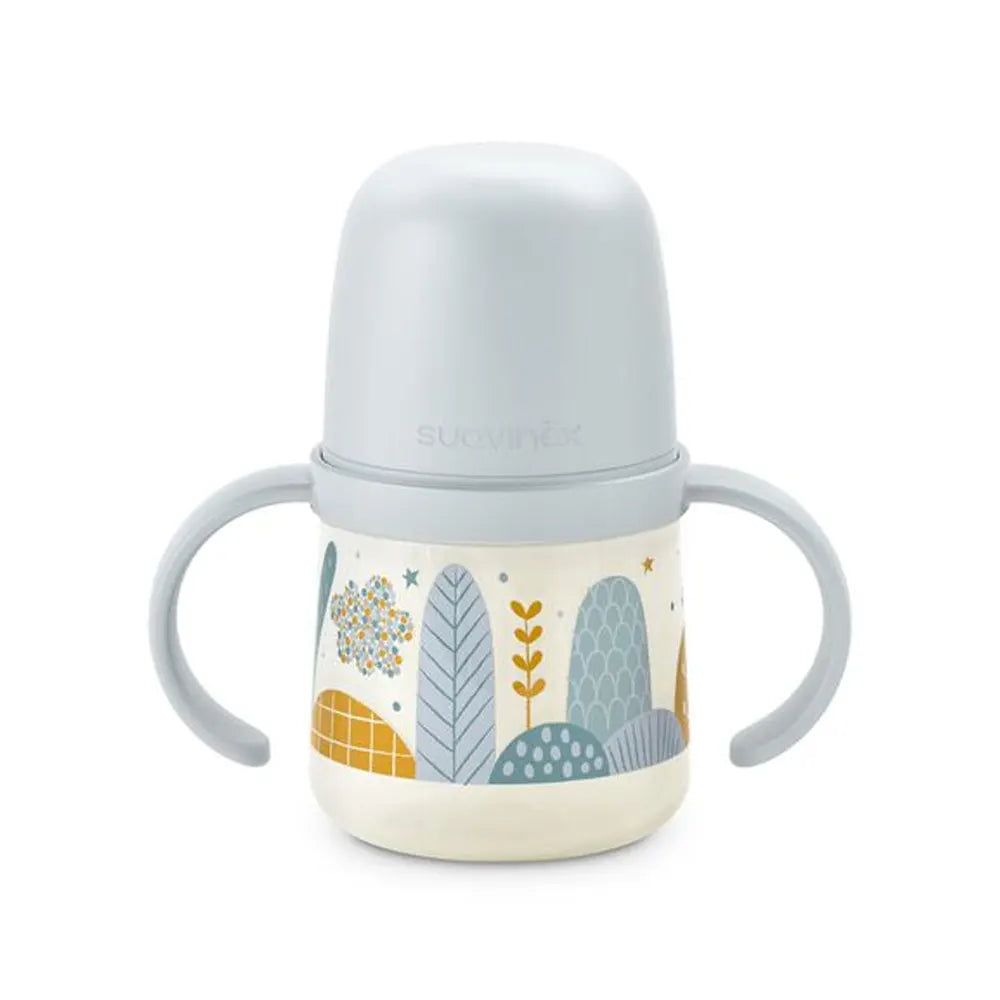 Suavinex Bottle with Handles and Silicone Spout +6m Blue - 150ml