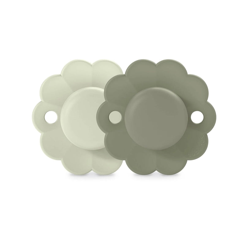 Suavinex Pack of 2 Physiological Pacifiers 6-18M - Aqua & Green