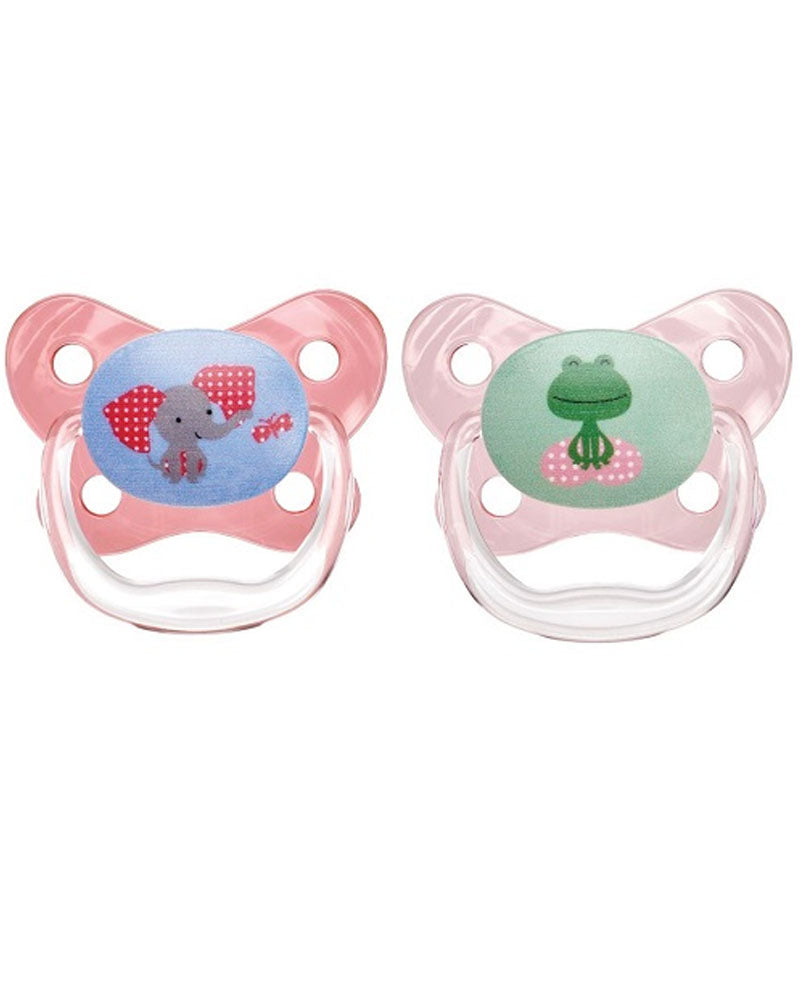 Dr. Brown's Pack de 2 Sucettes BUTTERFLY SHIELD Stage2 6-12M - Pink