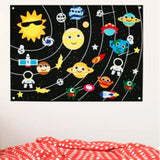 Tapiz Mural Educativo de Fieltro - Tema Espacial