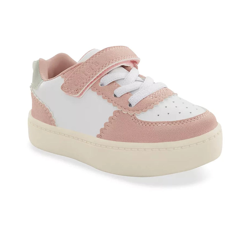 Baskets Décontractées à Motif Zigzag Carter's - Blanc & Rose