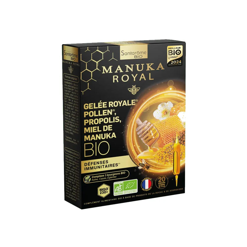 Santarome Jalea Real Polen Propóleo Miel de Manuka - 20 Ampollas