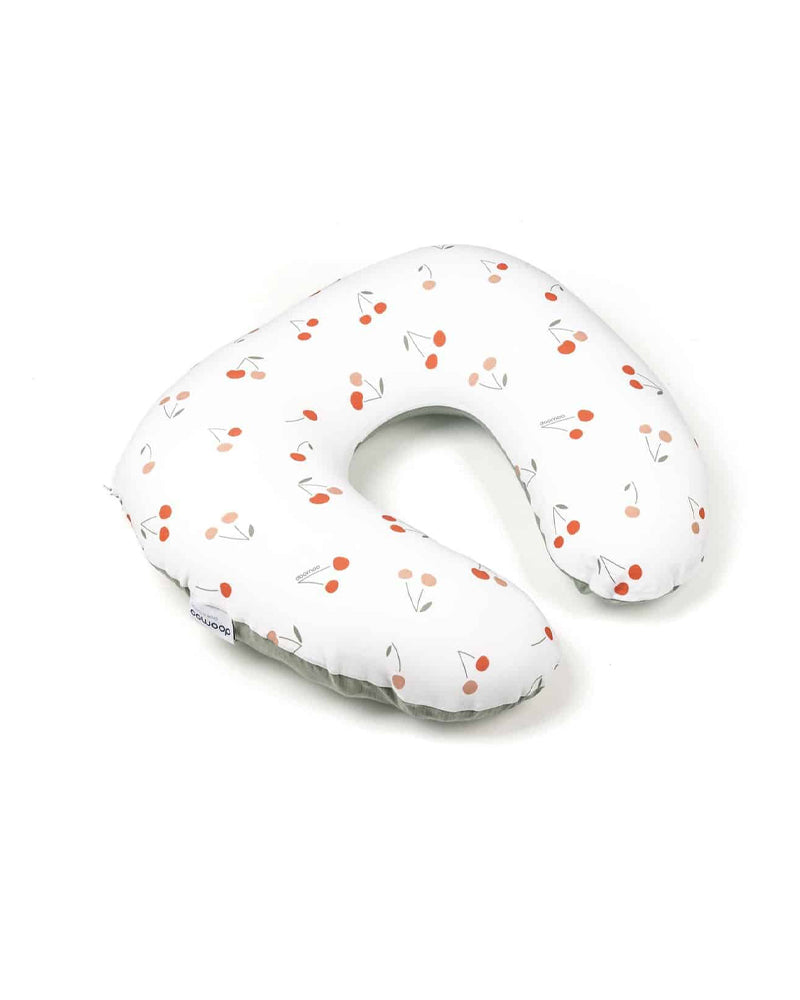 Coussin d'allaitement & maternité SOFTY Cherries Vert Doomoo