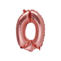 Globo de Número 0 Oro Rosa – 86cm