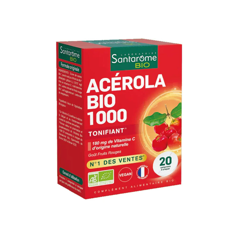 Santarome Organic Acerola 1000 – 20 Tablets