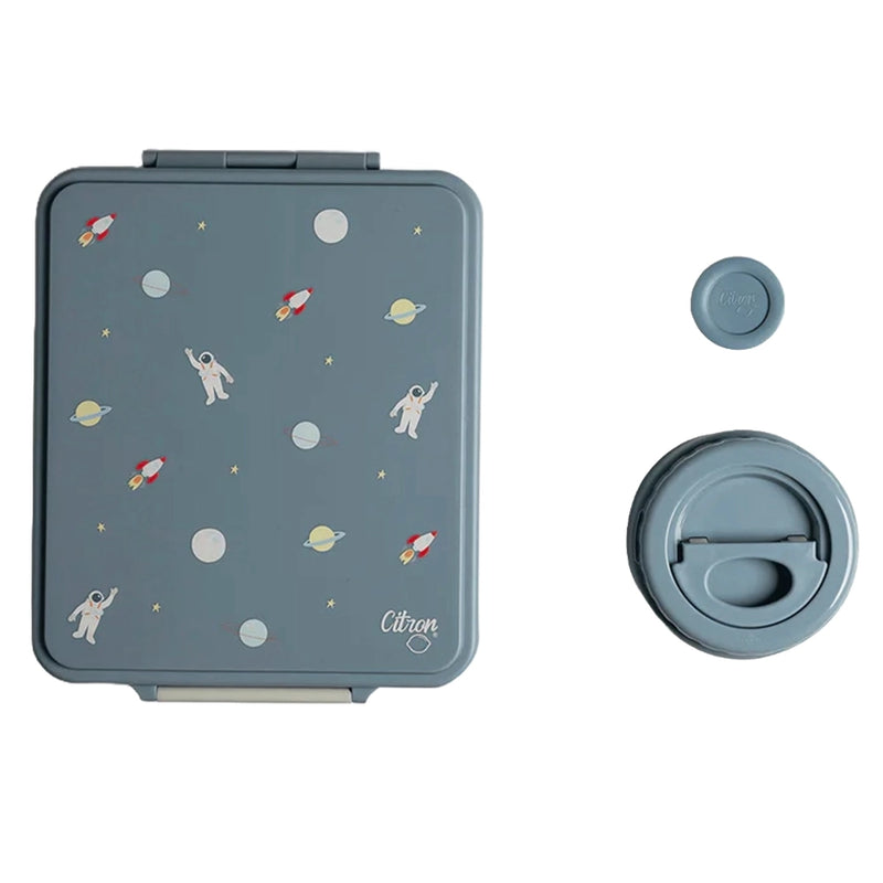 Citron Grande Lunchbox avec Pot Alimentaire Isotherme - Vaisseau Spatial
