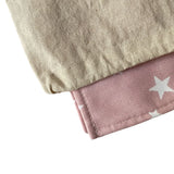 Babymat Lot de 6 Lingettes en Tissu - Petit Coton - Étoile Rose