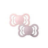 BIBS Lot de 2 Sucettes Symétriques Suprème Silicone - Blossom/Lilas Foncé