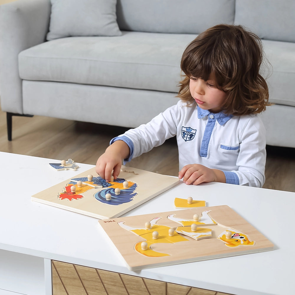 Viga Toys Puzzle Montessori 18M+ - Coq