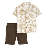 Ensemble 2 Pièces Chemise Boutonnée & Short Carter's - Dinosaure