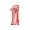 Globo de Número 1 Oro Rosa – 86cm