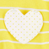 Barboteuse en Coton Carter's - Cœur Jaune