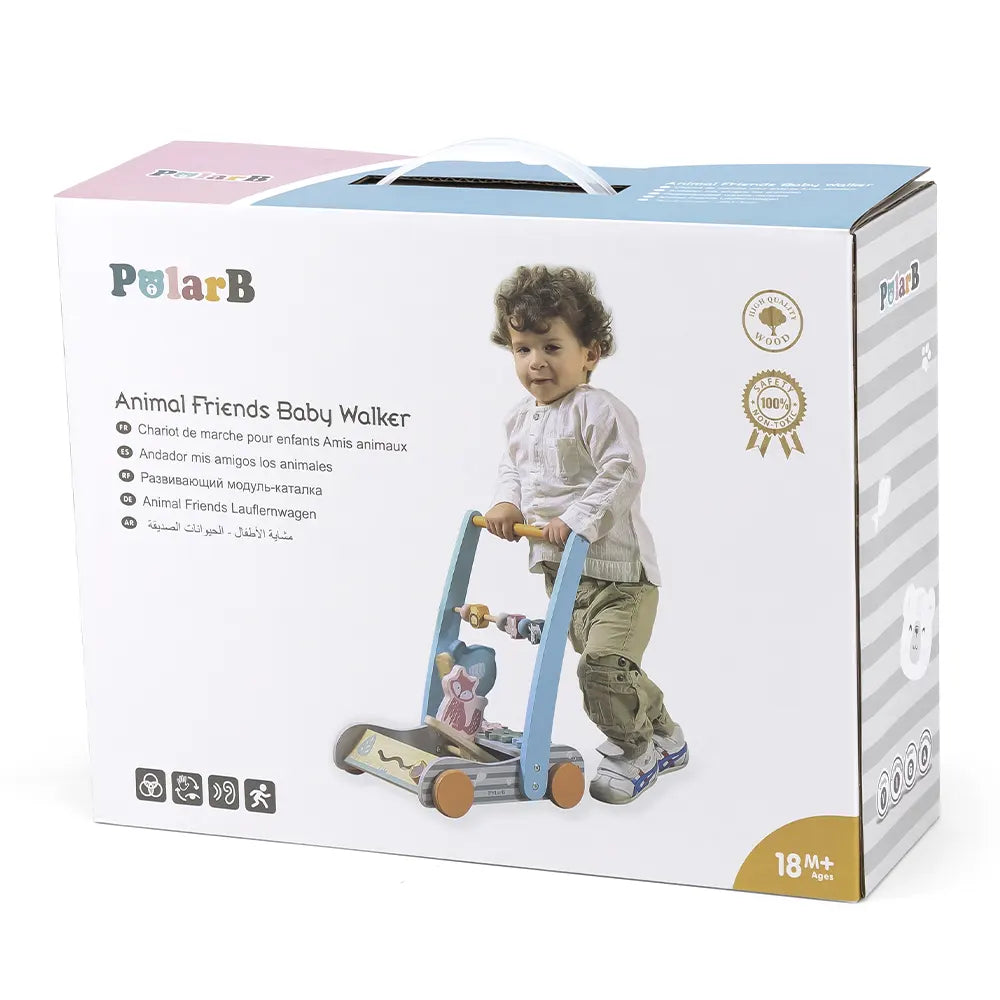 Viga Toys PolarB Table d'Activité Multifonctions en Bois 18M+