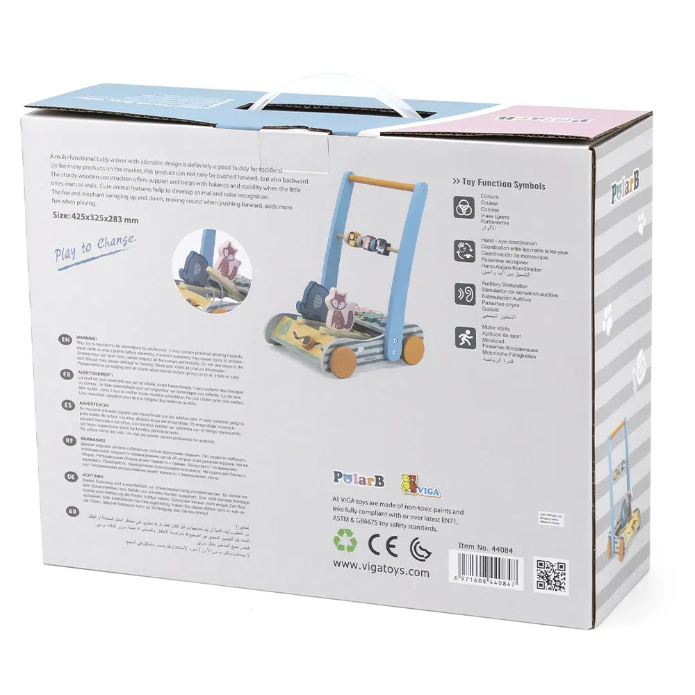 Viga Toys PolarB Table d'Activité Multifonctions en Bois 18M+
