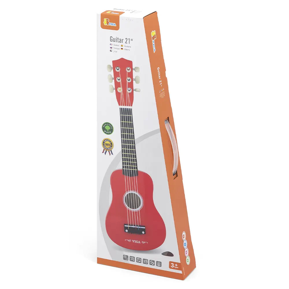Viga Toys Guitar en Bois Rouge 3A+