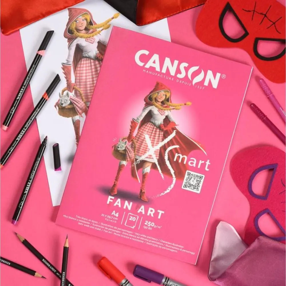 Canson Bloc XSmart Fan Art 20 Feuilles A4 – 250 g/m²