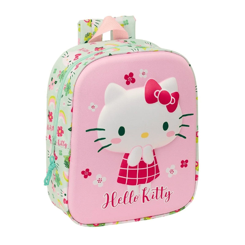 Safta 3D Backpack with Red Pocket - Hello Kitty