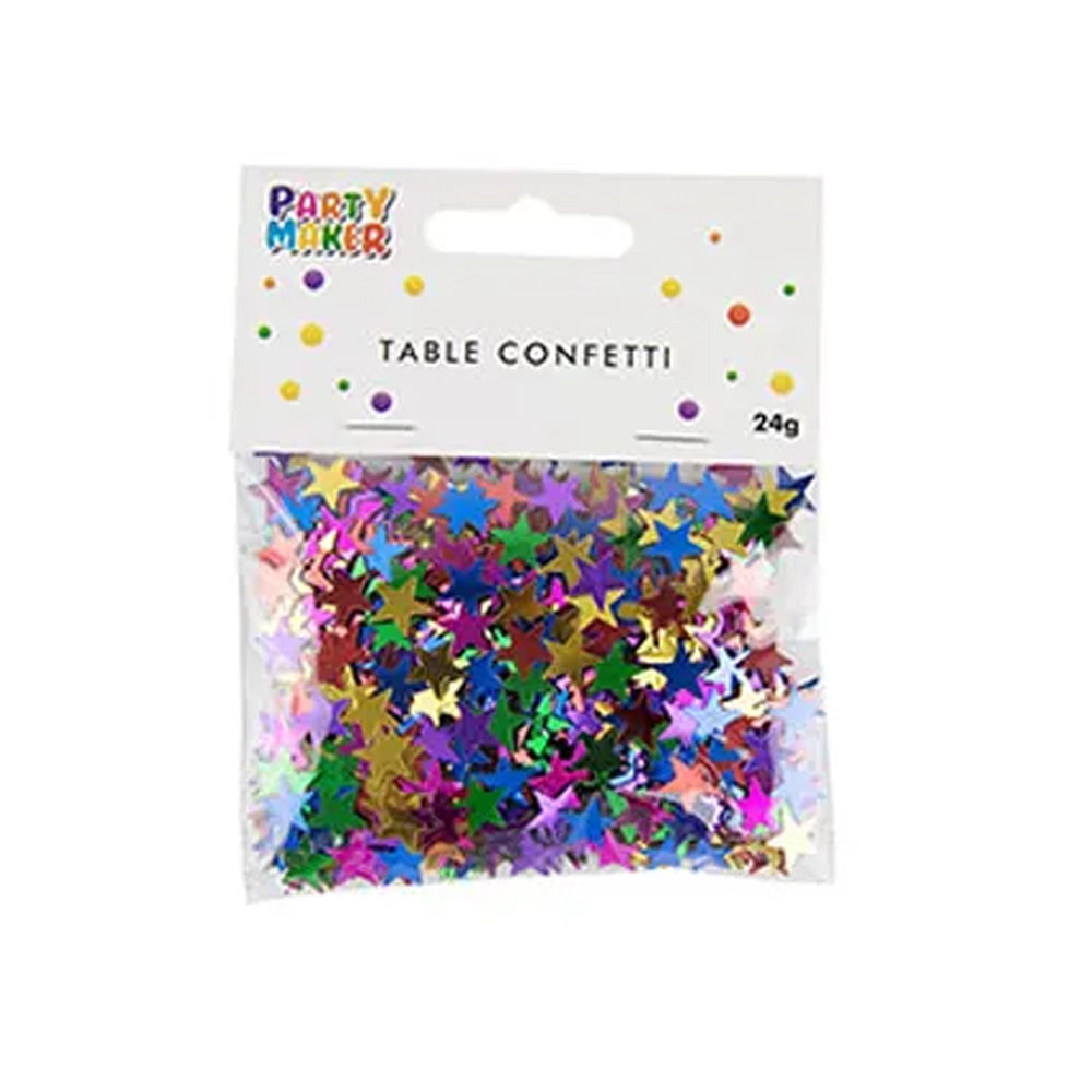 Confettis Multicolores 24g - Grandes Étoiles