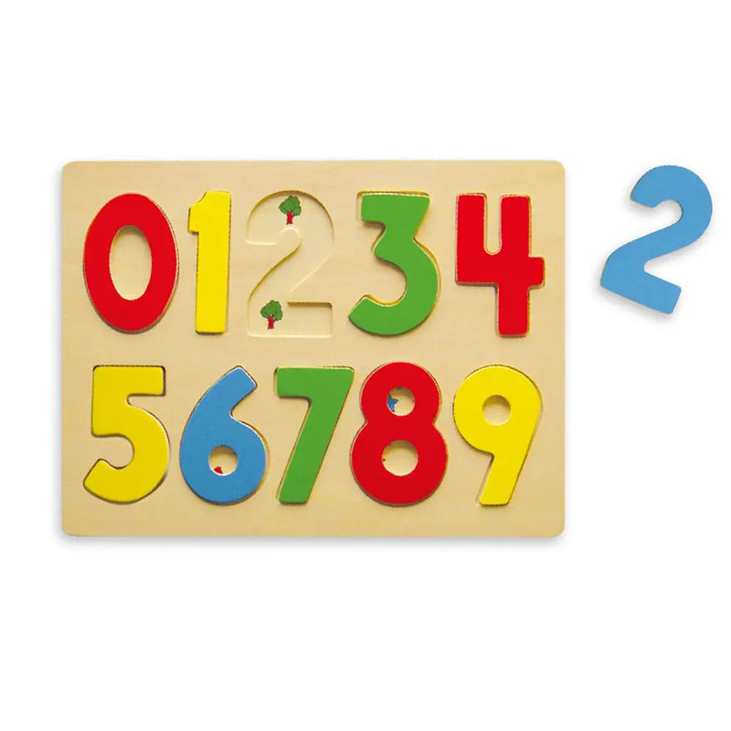 Viga Toys 123 Puzzle Chiffre en Bois - 3A+