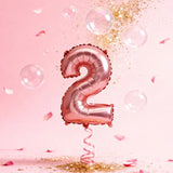 Ballon Chiffre 2 Rose Gold – 86cm