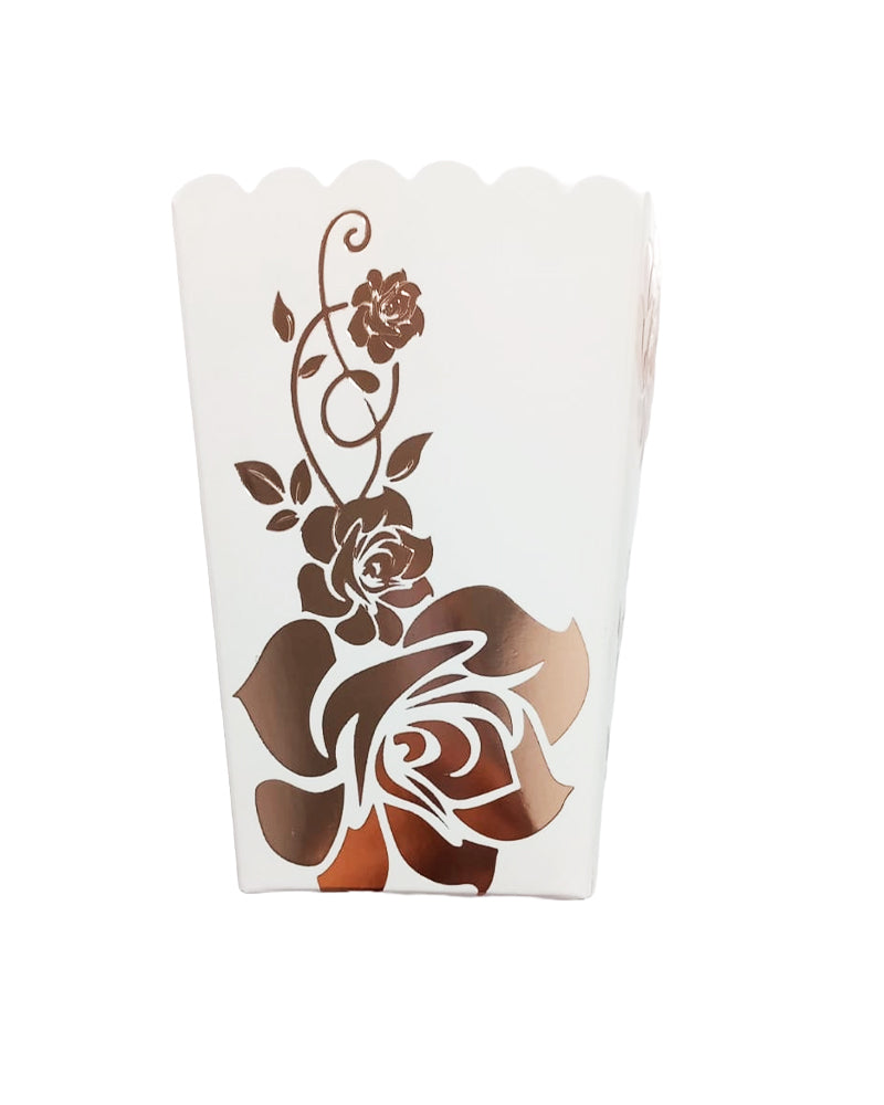 Flower Popcorn Boxes x10 - Bronze