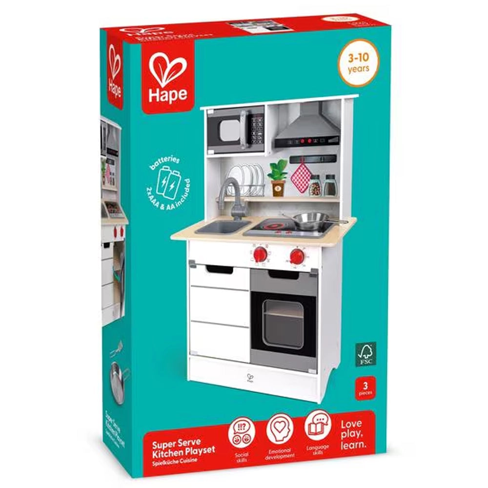 Hape Gran cocina Super Serve de madera 3-10A
