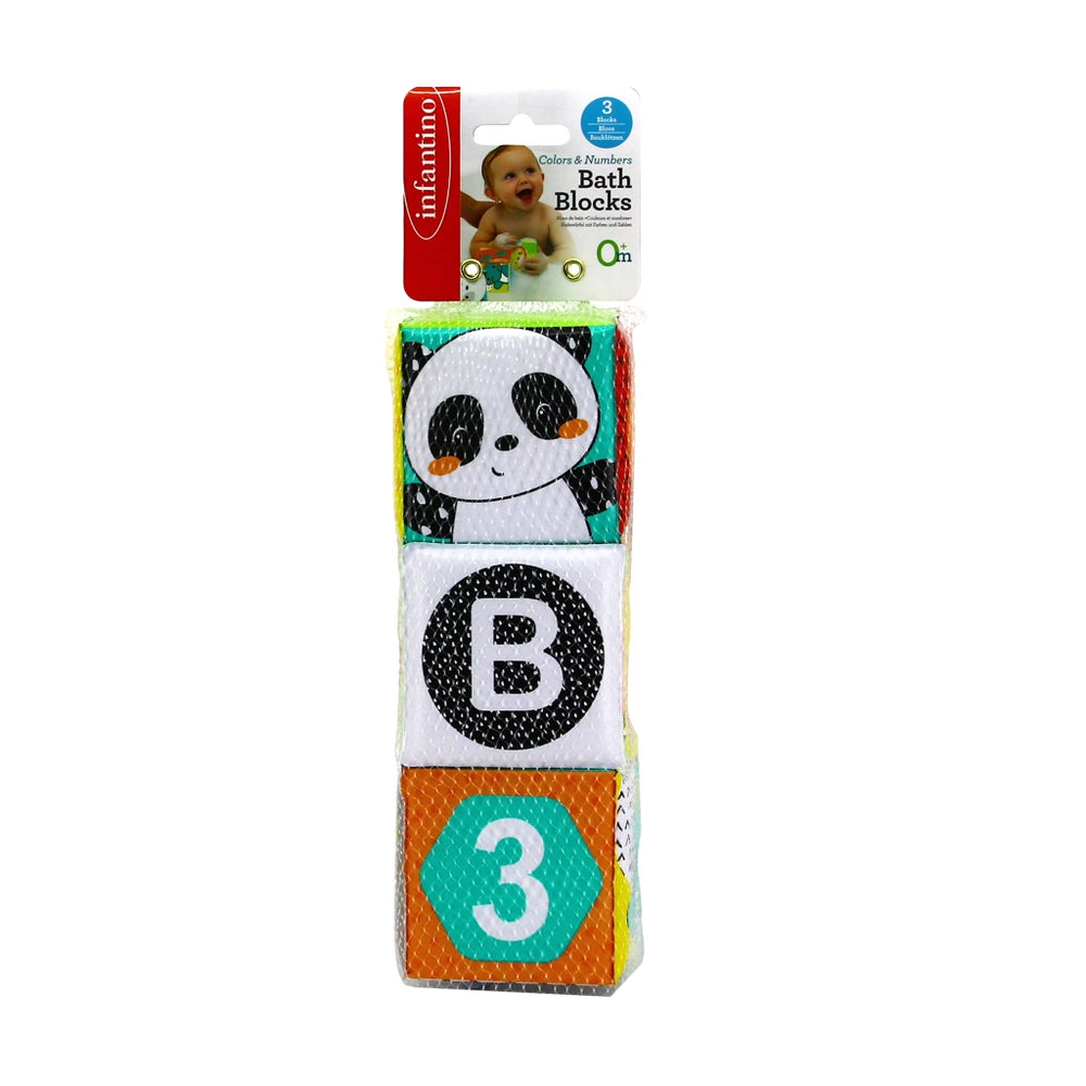 Infantino Bath Blocks Colors & Numbers 0M+