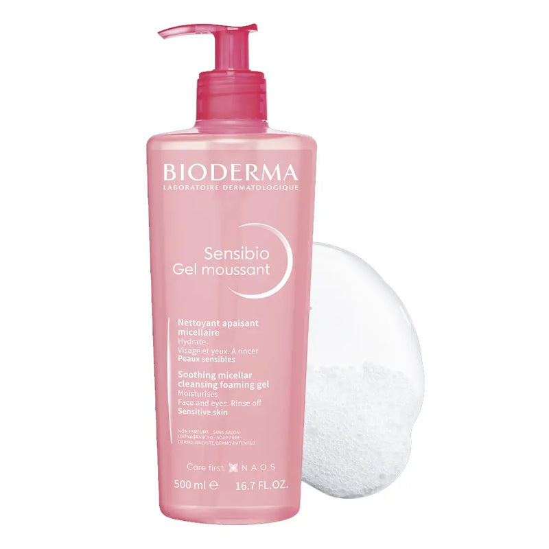 Bioderma Sensibio Gel Espumoso Limpiador Suave 500ml
