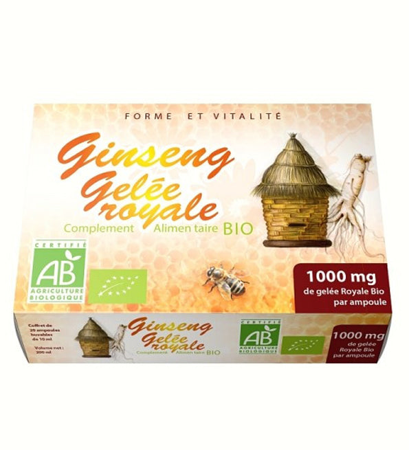 GPH Ginseng Gelée Royale Bio – boîte de 20 ampoules