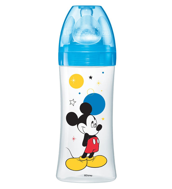 Biberon Dodie Anti-Colique Initiation+ 330ml (+6m) - Mickey Bleu