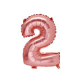 Globo de Número 2 Oro Rosa – 86cm