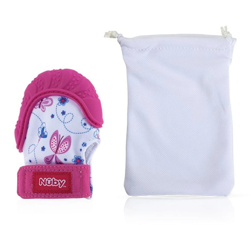 Nûby Teething Mitten 3M+ - Pink