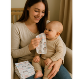 Babymat Lot de 6 Lingettes en Tissu - Rainbow Rose