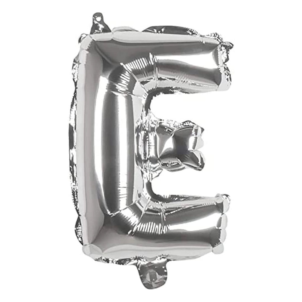 Ballon en Forme de Lettre E - Argenté