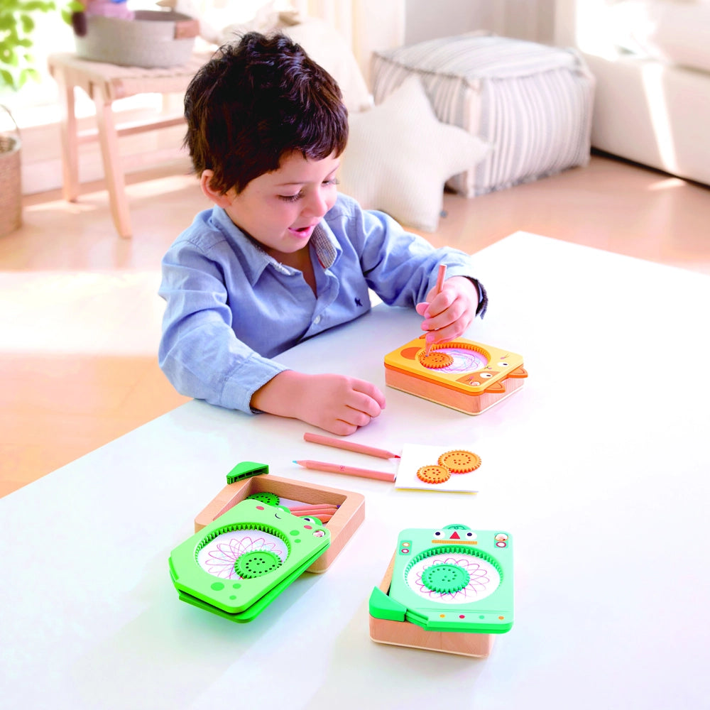 Hape Mandala Dessine et Tourne 3-6A - Grenouille