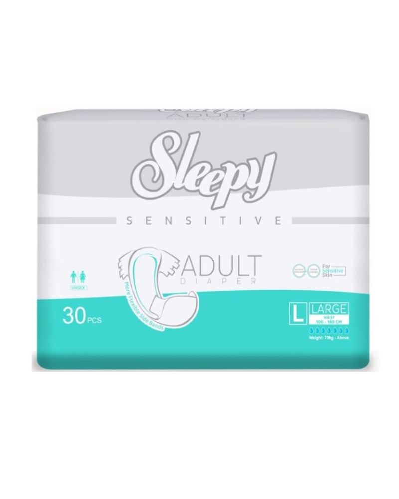 Sleepy Adult Diapers, 30 Pieces, 100-150cm - L