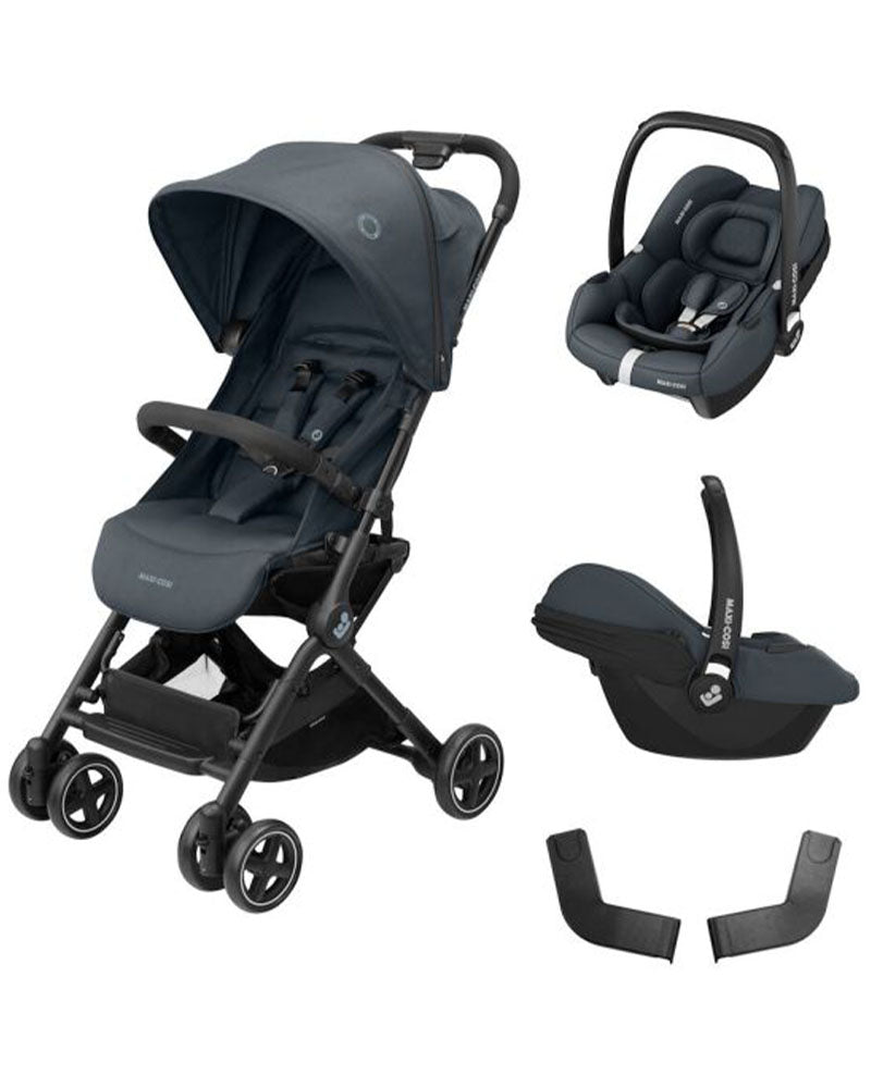 Oferta: Pack Cochecito Maxi-cosi Lara 2 Duo Essential Grafito + Silla de coche + Adaptadores
