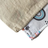 Babymat Lot de 6 Lingettes en Tissu - Rainbow Rose